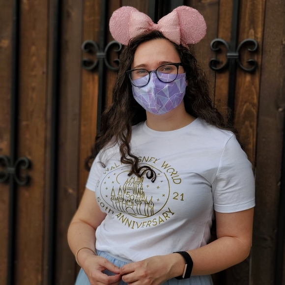 Screenprinted Disney 50th Anniversary Castle Tee - Picture 2 of 2